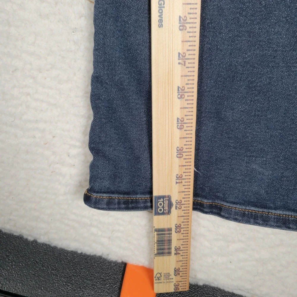 Buffalo David Bitton Jeans Mens 38x32 Blue King Slim Bootcut Dark Wash Stretch